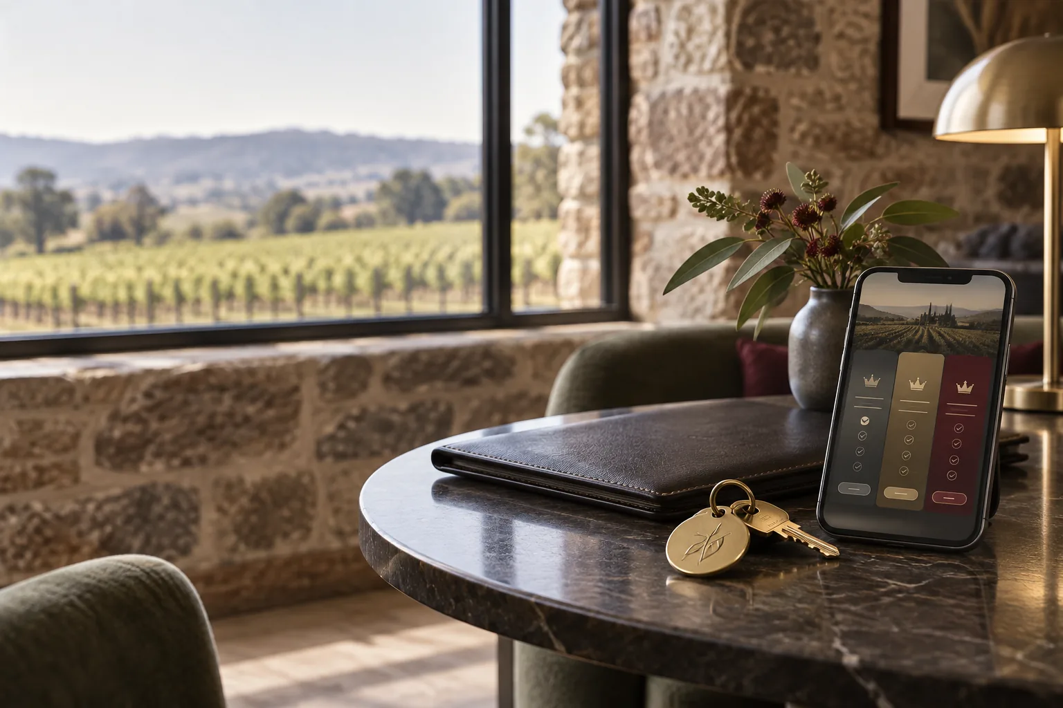 Barossa countryside and local venue setting